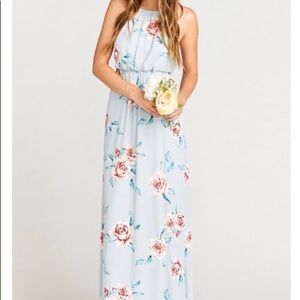 NEW Show me Your Mumu AMANDA Halter Maxi Dress XXS